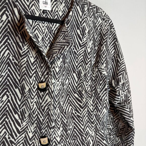 CAbi Style 3034 Zig Zag Ponte Knit Jacket - Picture 3 of 6